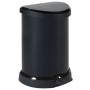 Curver Papelera de pedal Deco con cubo interior negro metalizado 20 L de , Cubos de la basura y papeleras - Ref: Foro24-42725...