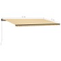 Toldo retráctil manual con luz LED amarillo y blanco 600x300 cm de , Toldos - Ref: Foro24-3055236, Precio: 468,58 €, Descuent...