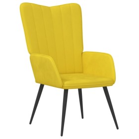 Mustard yellow velvet recliner by , Armchairs - Ref: Foro24-327684, Price: 95,99 €, Discount: %