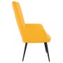 Sillón de relax de terciopelo amarillo mostaza de , Sillones - Ref: Foro24-327684, Precio: 95,01 €, Descuento: %