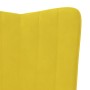 Sillón de relax de terciopelo amarillo mostaza de , Sillones - Ref: Foro24-327684, Precio: 95,01 €, Descuento: %