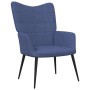 Sillón de relax con reposapiés tela azul de , Sillones - Ref: Foro24-327956, Precio: 116,96 €, Descuento: %