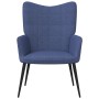 Sillón de relax con reposapiés tela azul de , Sillones - Ref: Foro24-327956, Precio: 116,96 €, Descuento: %