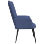 Sillón de relax con reposapiés tela azul de , Sillones - Ref: Foro24-327956, Precio: 116,96 €, Descuento: %