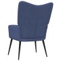 Sillón de relax con reposapiés tela azul de , Sillones - Ref: Foro24-327956, Precio: 116,96 €, Descuento: %