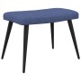 Sillón de relax con reposapiés tela azul de , Sillones - Ref: Foro24-327956, Precio: 116,96 €, Descuento: %