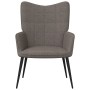 Sillón de relax con reposapiés de tela gris taupe de , Sillones - Ref: Foro24-327961, Precio: 116,96 €, Descuento: %