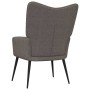 Sillón de relax con reposapiés de tela gris taupe de , Sillones - Ref: Foro24-327961, Precio: 116,96 €, Descuento: %