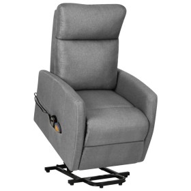 Sillón de masaje elevable tela gris claro de , Sillones de masaje eléctricos - Ref: Foro24-329615, Precio: 513,99 €, Descuent...