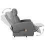 Light gray fabric lift massage chair by , Electric massage chairs - Ref: Foro24-329615, Price: 513,99 €, Discount: %