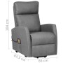 Light gray fabric lift massage chair by , Electric massage chairs - Ref: Foro24-329615, Price: 513,99 €, Discount: %