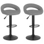 Kitchen stools 2 units light gray velvet by , Kitchen stools - Ref: Foro24-333269, Price: 130,99 €, Discount: %