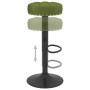 Taburetes de cocina 2 uds terciopelo verde claro de , Taburetes de cocina - Ref: Foro24-332997, Precio: 112,99 €, Descuento: %