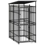 Outdoor dog kennel with steel roof 1.84 m² by , Dog kennels and fences - Ref: Foro24-3097946, Price: 490,13 €, Discount: %