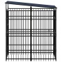 Outdoor dog kennel with steel roof 1.84 m² by , Dog kennels and fences - Ref: Foro24-3097946, Price: 490,13 €, Discount: %