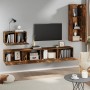 4-piece TV furniture set made of smoked oak plywood by , TV Furniture - Ref: Foro24-3114331, Price: 174,20 €, Discount: %