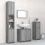 4-piece bathroom furniture set made of gray Sonoma plywood. by , Bathroom furniture - Ref: Foro24-3143929, Price: 202,07 €, D...