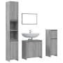 4-piece bathroom furniture set made of gray Sonoma plywood. by , Bathroom furniture - Ref: Foro24-3143929, Price: 198,72 €, D...