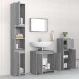 4-piece bathroom furniture set made of gray Sonoma plywood. by , Bathroom furniture - Ref: Foro24-3143929, Price: 198,72 €, D...