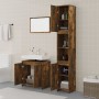 Set de muebles baño 3 pzas madera contrachapada roble ahumado de , Muebles de baño - Ref: Foro24-3152719, Precio: 145,85 €, D...