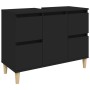 Juego de muebles de baño 3 pzas madera contrachapada negro de , Muebles de baño - Ref: Foro24-3185598, Precio: 226,84 €, Desc...