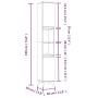 3-teiliges Badezimmermöbelset aus schwarzer Sperrholzholzplatte. von , Badezimmermöbel - Ref: Foro24-3185598, Preis: 229,67 €...