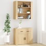 Tall plywood oak-colored sideboard by , Sideboards - Ref: Foro24-3185378, Price: 131,81 €, Discount: %