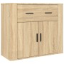 Tall plywood oak-colored sideboard by , Sideboards - Ref: Foro24-3185378, Price: 131,81 €, Discount: %