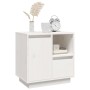 Mesita de noche madera maciza de pino blanco 50x34x50 cm de , Mesitas de noche - Ref: Foro24-814481, Precio: 62,10 €, Descuen...