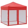 Carpa para fiestas plegable con paredes laterales roja 2x2 m de , Carpas y cenadores - Ref: Foro24-93513, Precio: 93,70 €, De...