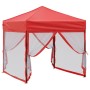 Carpa para fiestas plegable con paredes laterales roja 2x2 m de , Carpas y cenadores - Ref: Foro24-93513, Precio: 93,70 €, De...