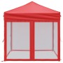 Carpa para fiestas plegable con paredes laterales roja 2x2 m de , Carpas y cenadores - Ref: Foro24-93513, Precio: 93,70 €, De...