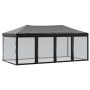 Carpa para fiestas plegable con paredes laterales negra 3x6 m de , Carpas y cenadores - Ref: Foro24-93553, Precio: 183,97 €, ...