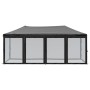 Carpa para fiestas plegable con paredes laterales negra 3x6 m de , Carpas y cenadores - Ref: Foro24-93553, Precio: 183,97 €, ...