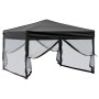 Folding party tent with black side walls 3x3 m by , Tents and gazebos - Ref: Foro24-93532, Price: 120,40 €, Discount: %