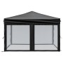 Folding party tent with black side walls 3x3 m by , Tents and gazebos - Ref: Foro24-93532, Price: 120,40 €, Discount: %