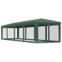 Party tent with 10 green HDPE mesh walls 3x12 m by , Tents and gazebos - Ref: Foro24-319248, Price: 201,95 €, Discount: %