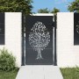 Puerta de jardín acero gris antracita diseño árbol 105x130 cm de , Puertas de jardín - Ref: Foro24-153156, Precio: 208,59 €, ...