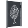 Puerta de jardín acero gris antracita diseño árbol 105x130 cm de , Puertas de jardín - Ref: Foro24-153156, Precio: 208,59 €, ...