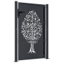 Puerta de jardín acero gris antracita diseño árbol 105x130 cm de , Puertas de jardín - Ref: Foro24-153156, Precio: 208,59 €, ...