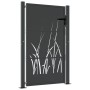 Puerta de jardín acero gris antracita diseño hierba 105x130 cm de , Puertas de jardín - Ref: Foro24-153168, Precio: 188,16 €,...