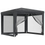 Party tent with 4 walls made of anthracite grey HDPE mesh, 3x3 m. by , Tents and gazebos - Ref: Foro24-319229, Price: 86,03 €...