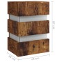 LED nightstand made of smoked oak engineered wood, measuring 45x35x67 cm. by , Nightstands - Ref: Foro24-326848, Price: 120,8...