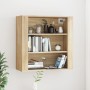 Sonoma oak plywood wall cabinet 80x33x80 cm by , Sideboards - Ref: Foro24-816595, Price: 67,77 €, Discount: %