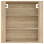 Armario de pared madera contrachapada roble sonoma 80x33x80 cm de , Aparadores - Ref: Foro24-816595, Precio: 67,77 €, Descuen...