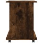 Smoked oak plywood wheeled wardrobe 60x45x60 cm by , Lockers and storage cabinets - Ref: Foro24-826354, Price: 45,99 €, Disco...