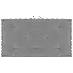 Gray cotton floor pallet cushion 73x40x7 cm by vidaXL, Cushions for chairs and sofas - Ref: Foro24-324684, Price: 30,99 €, Di...