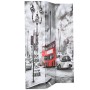 Biombo divisor plegable 120x170 cm bus Londres blanco y negro de , Divisores de ambientes - Ref: Foro24-245873, Precio: 71,99...