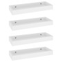 Loggia wall shelves 4 units white MDF 40x15x4 cm by , Shelves and shelves - Ref: Foro24-330200, Price: 42,10 €, Discount: %