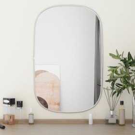 Silver wall mirror 70x45 cm by , Mirrors - Ref: Foro24-348213, Price: 43,61 €, Discount: %